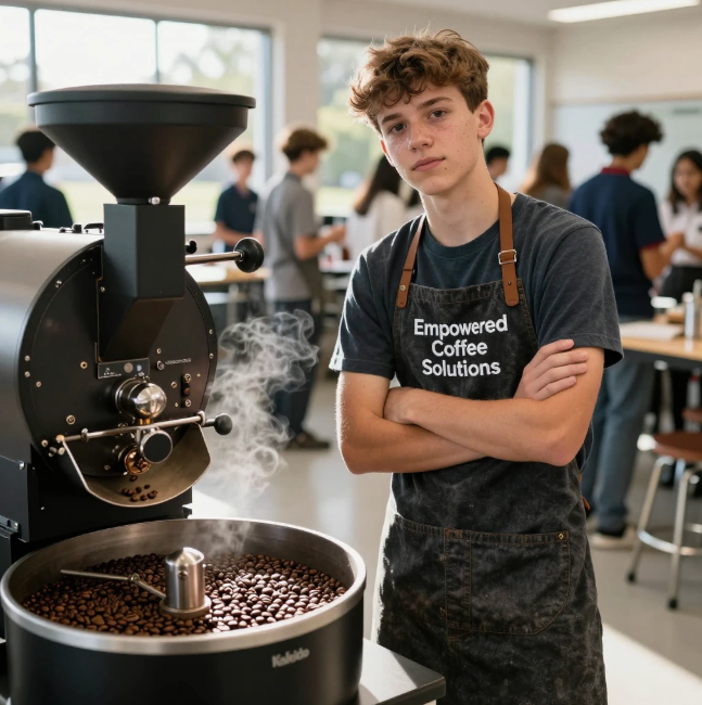 student self-regulation programs through coffee roasting