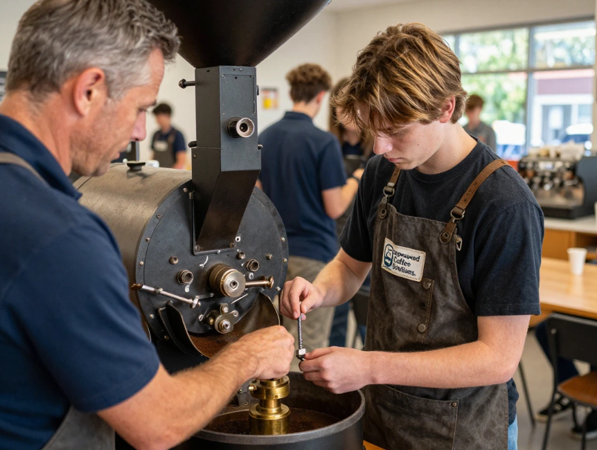 student self-regulation programs through coffee roasting